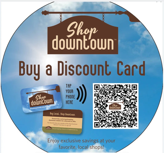 Counter Sticker - "Buy a Discount Card"